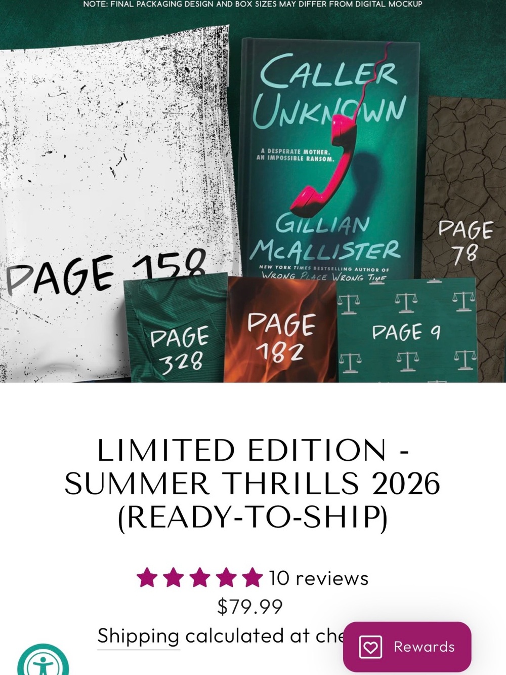 Once Upon A Book Club Limited Edition Summer Thrills 2026 (Green)